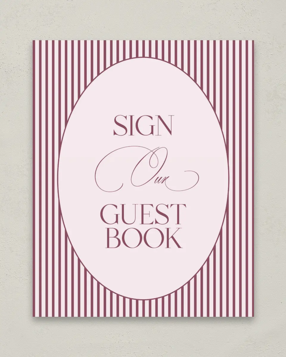 This is a 8" x 10" Guest Book Sign called Roswell printed in full color