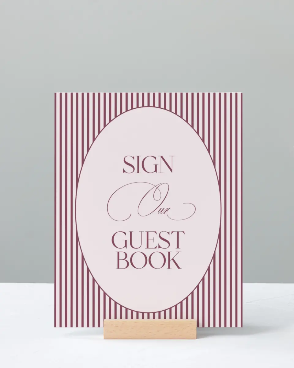 This is a 8" x 10" Guest Book Sign called Roswell printed in full color