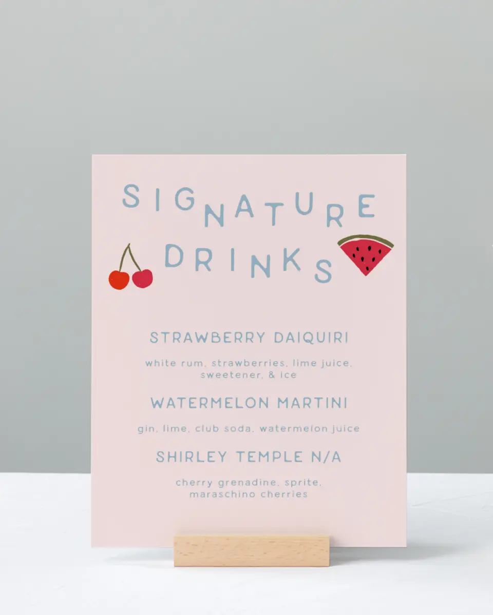 This is a 8" x 10" Bachelorette Party Thank You Card called She's Off the Market printed in full color with Rose Gold foil