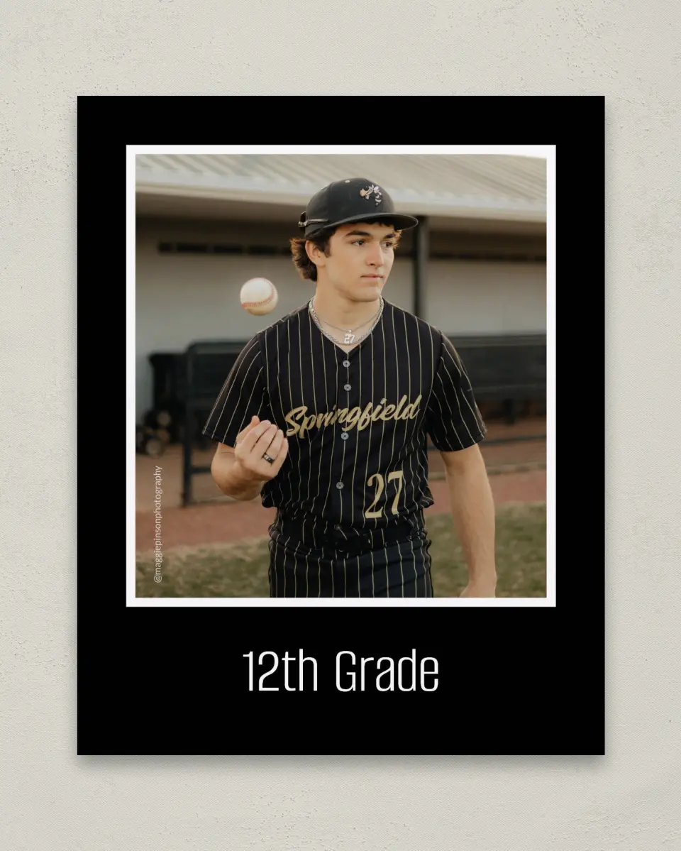 This is a 8" x 10" Photo Grad Sign called All-Star Athlete printed in full color