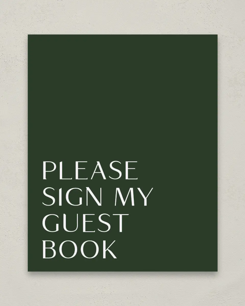 This is a 8" x 10" Guestbook Grad Sign called Spotlight Grad printed in full color