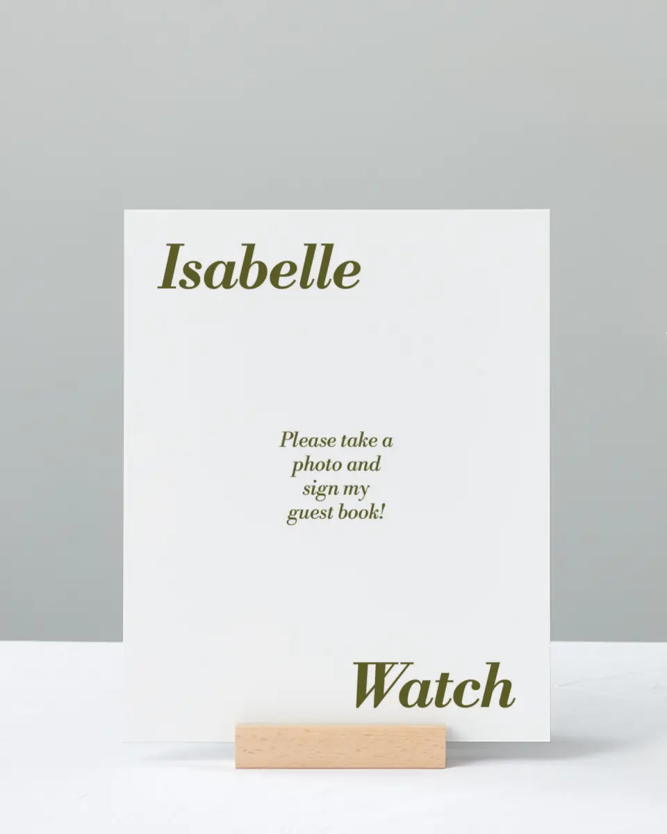 This is a 8" x 10" Guestbook Grad Sign called Grad Year printed in full color with Gold foil