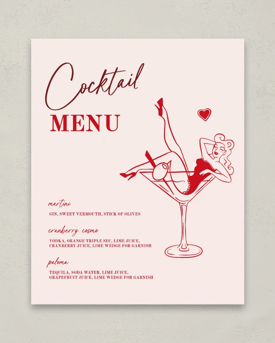 This is a 8" x 10" Bachelorette Party Thank You Card called Vegas Before the Vows printed in full color