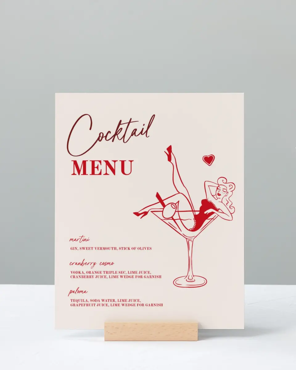 This is a 8" x 10" Bachelorette Party Thank You Card called Vegas Before the Vows printed in full color