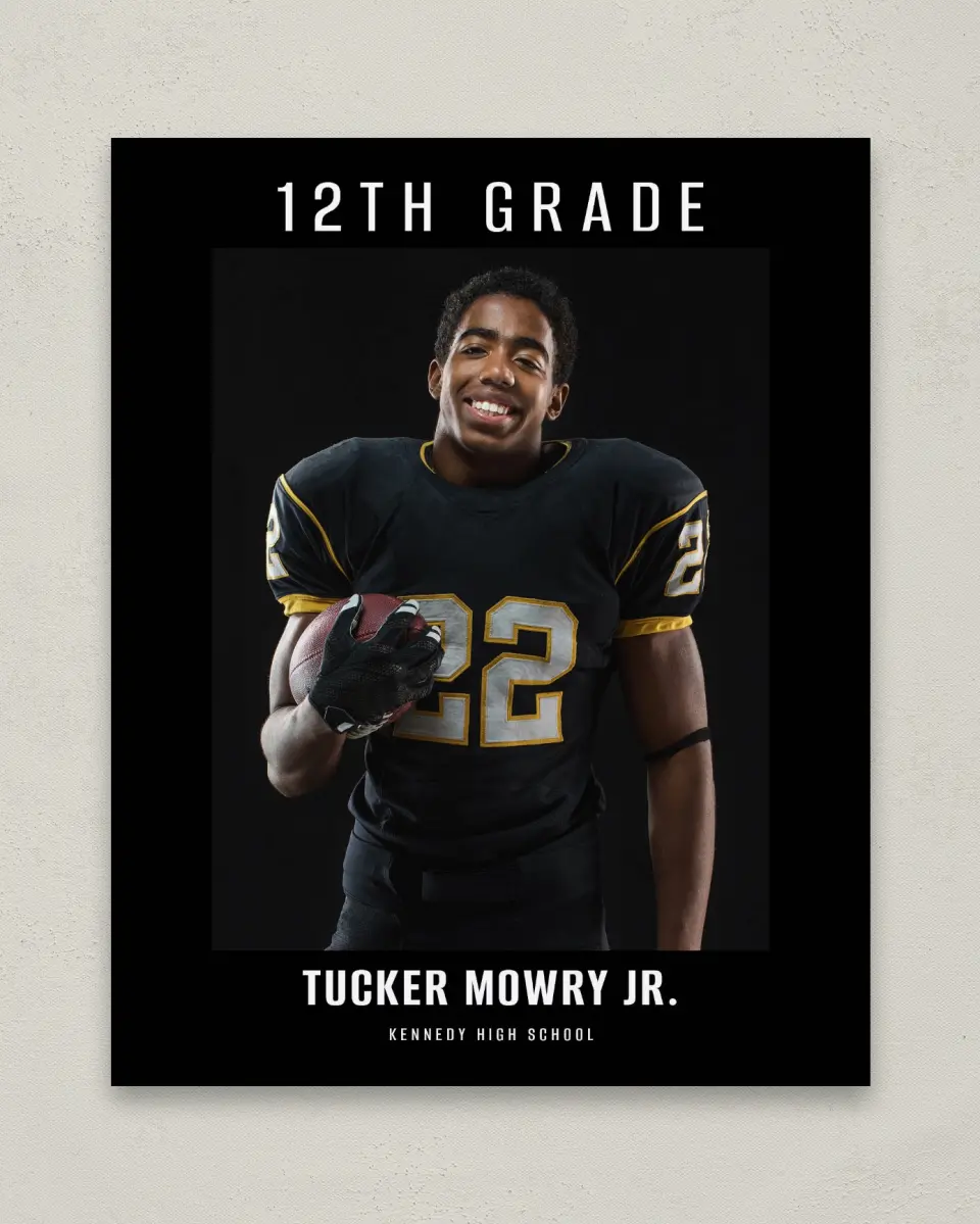 This is a 8" x 10" Photo Grad Sign called Onward and Upward printed in full color