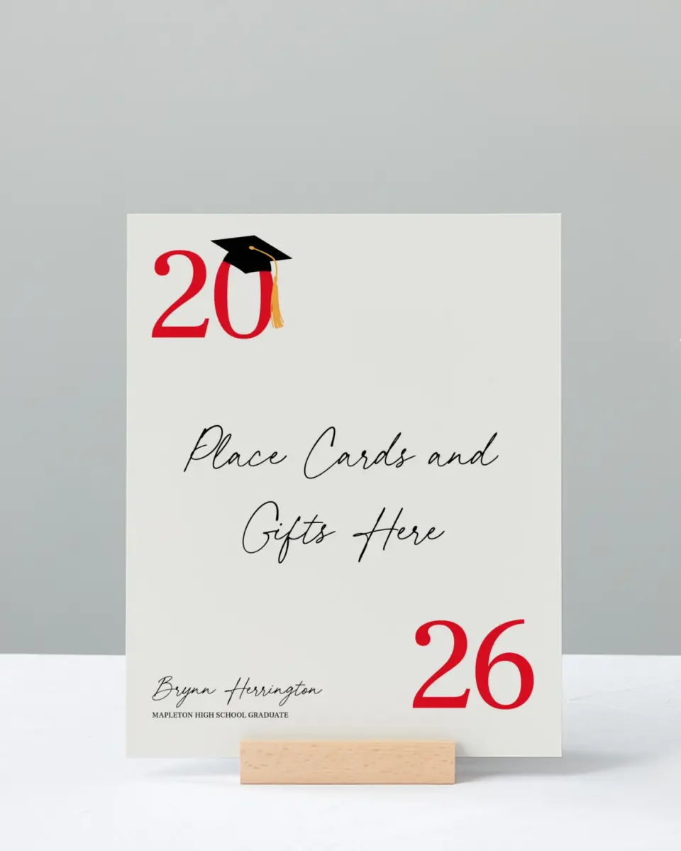 This is a 8" x 10" Cards & Gifts Grad Sign called True Success printed in full color