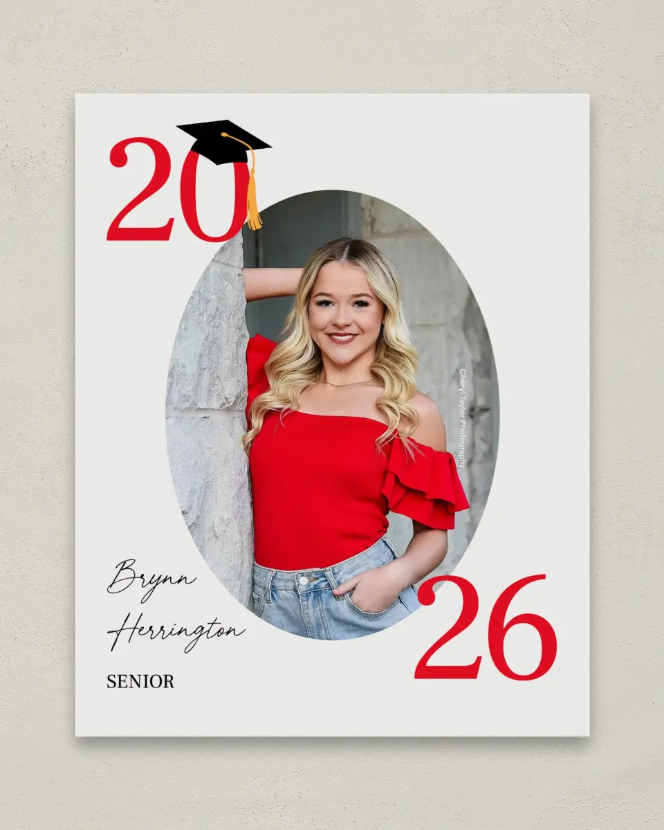 This is a 8" x 10" Photo Grad Sign called True Success printed in full color