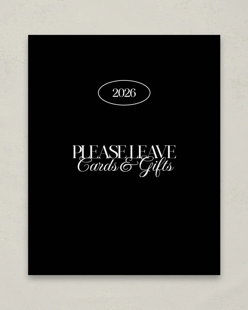 This is a 8" x 10" Cards & Gifts Grad Sign called Retro Grad printed in full color