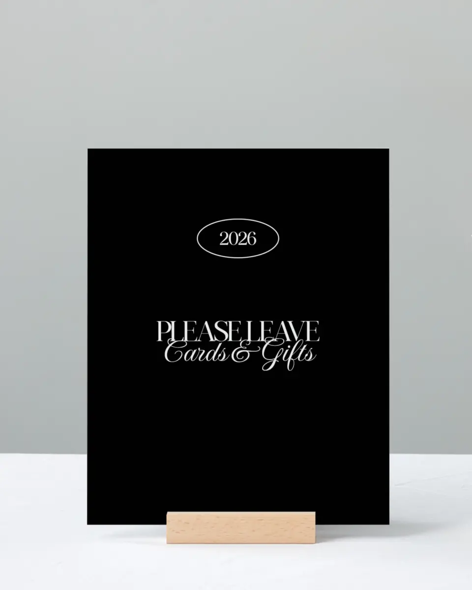 This is a 8" x 10" Cards & Gifts Grad Sign called Retro Grad printed in full color