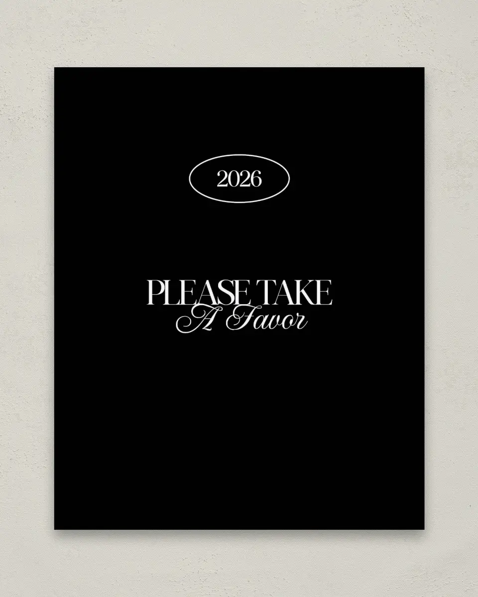 This is a 8" x 10" Take a Favor Grad Sign called Retro Grad printed in full color
