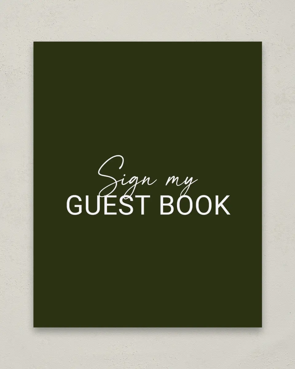 This is a 8" x 10" Guestbook Grad Sign called Forward Bound printed in full color