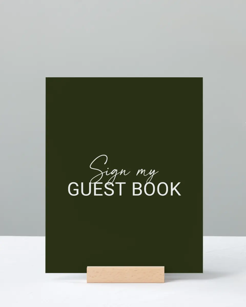 This is a 8" x 10" Guestbook Grad Sign called Forward Bound printed in full color with Silver foil