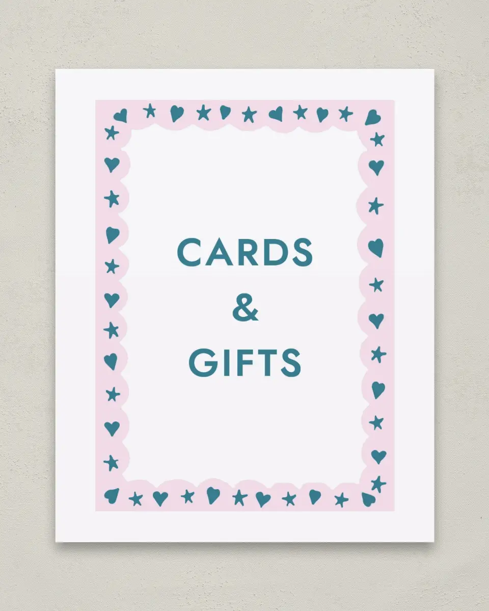 This is a 8" x 10" Cards & Gifts Grad Sign called Fun Grad printed in full color