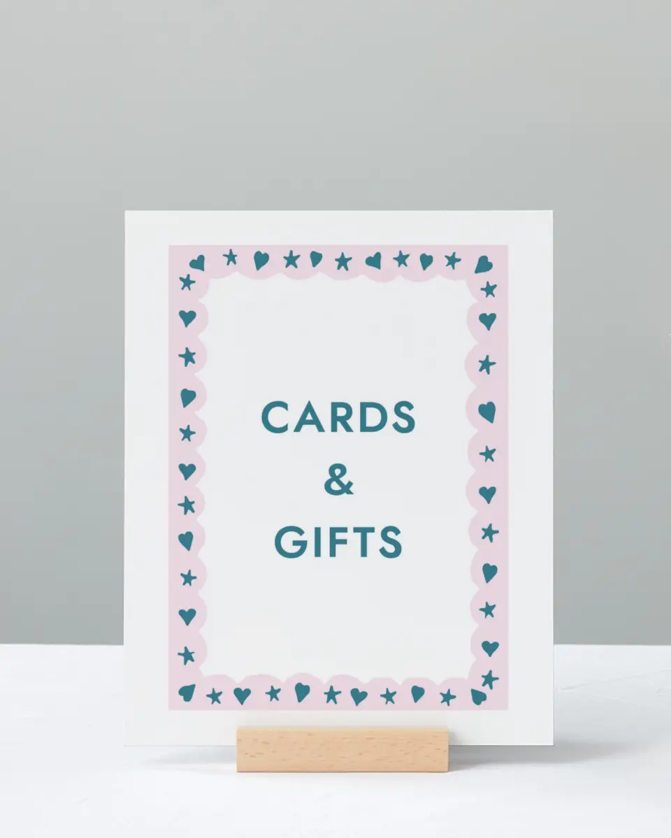 This is a 8" x 10" Cards & Gifts Grad Sign called Fun Grad printed in full color