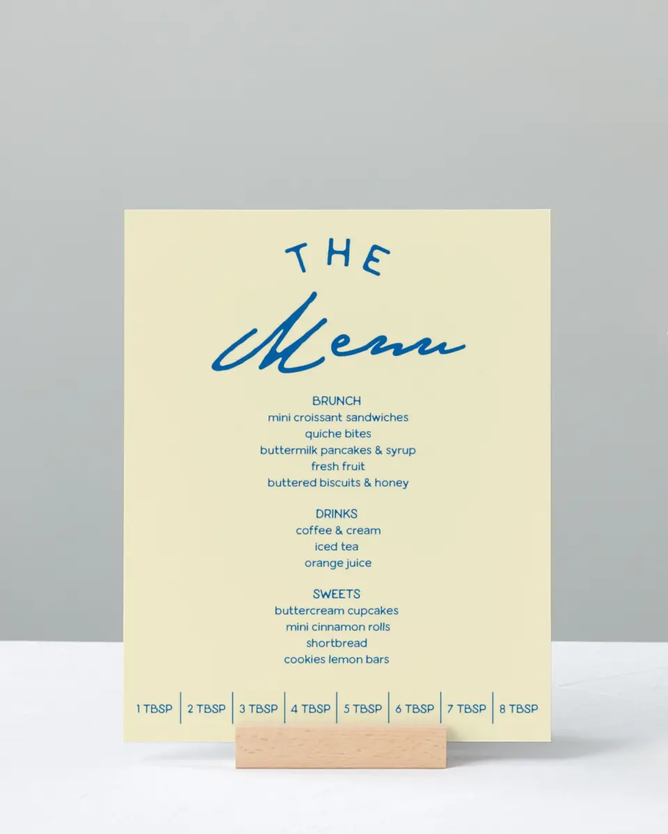 This is a 8" x 10" Bachelorette Party Thank You Card called Nothing Butter printed in full color