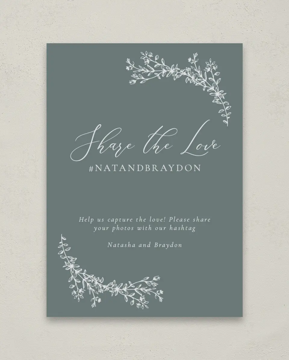 This is a 5" x 7" Share the Love Sign called Timeless Order printed in full color