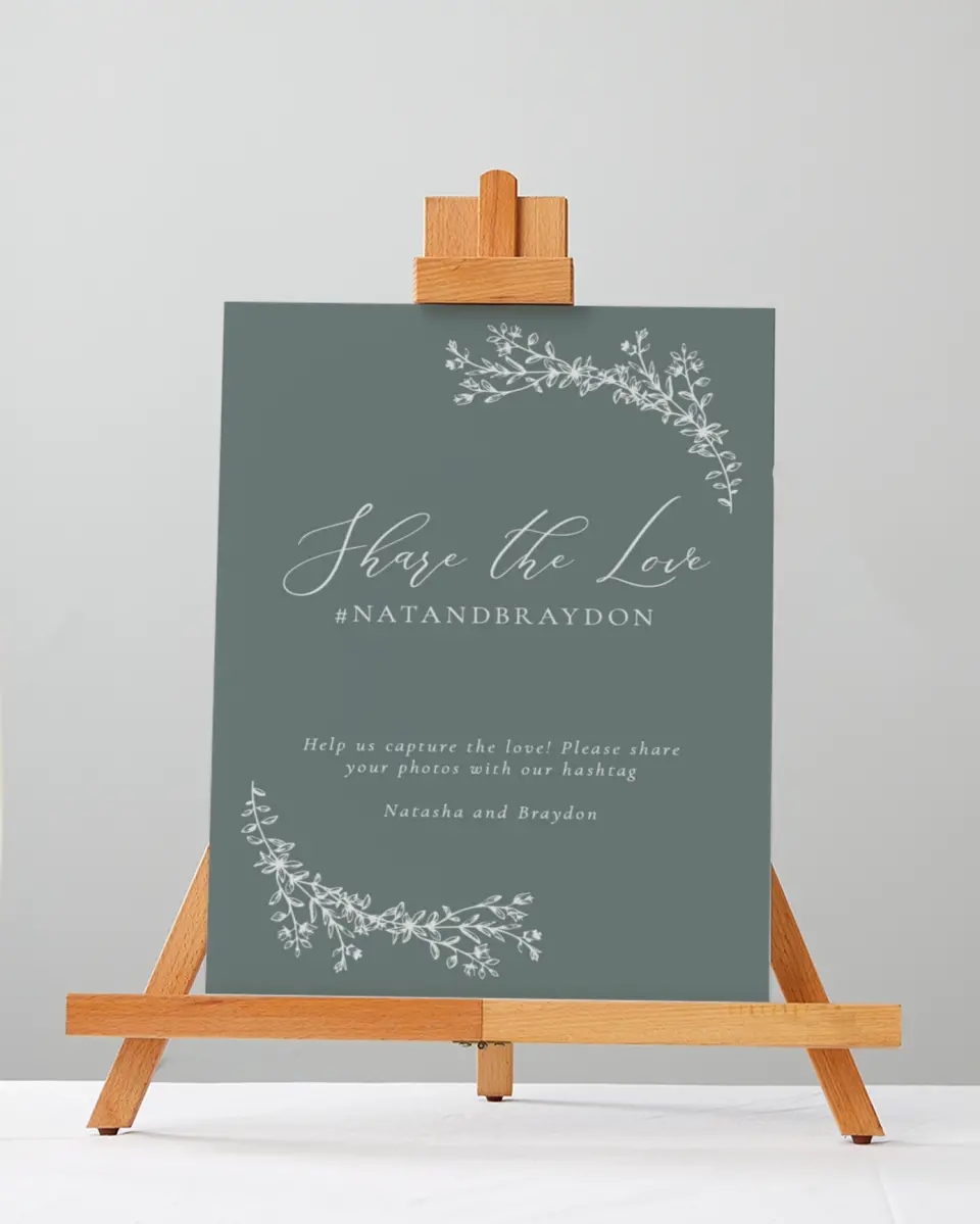 This is a 5" x 7" Share the Love Sign called Timeless Order printed in full color