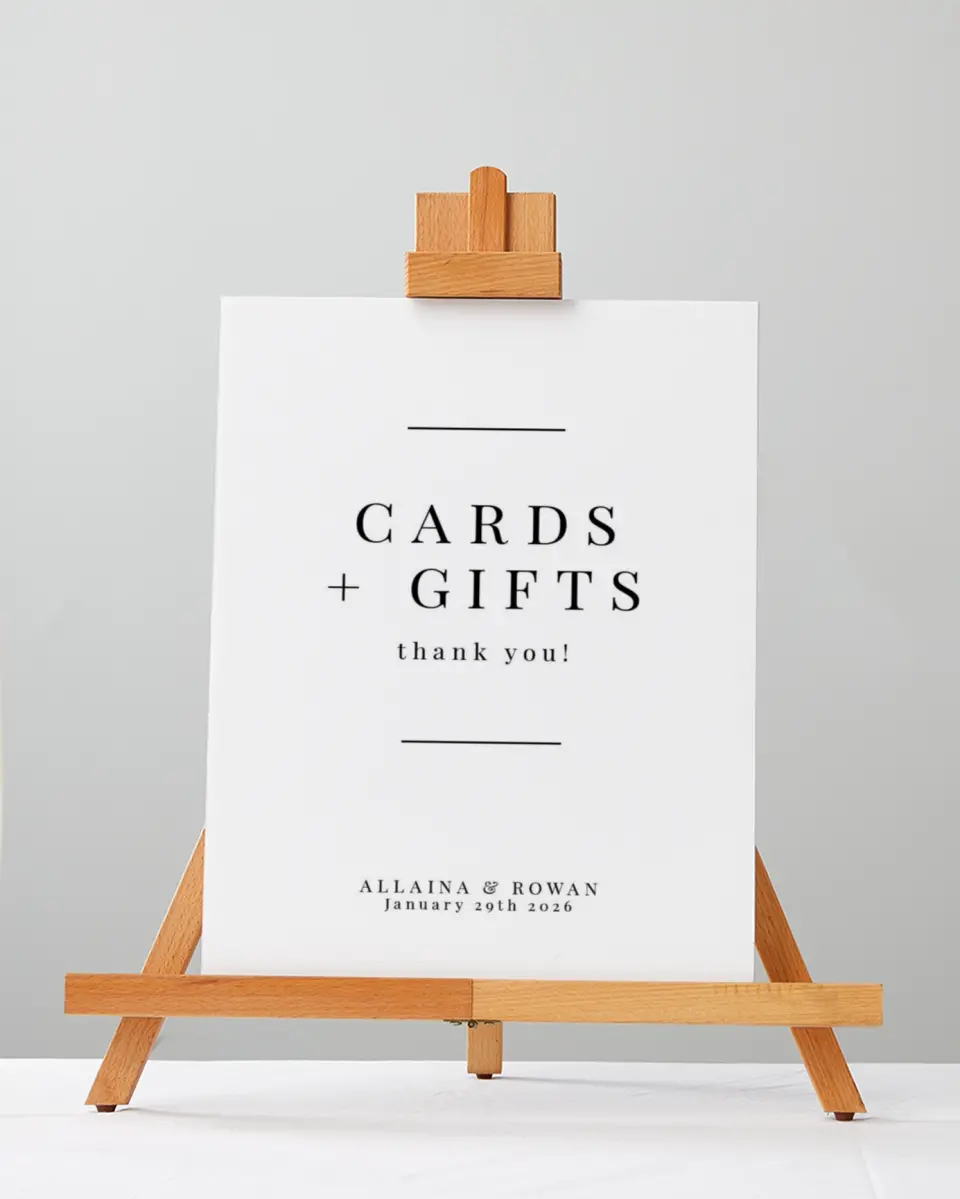 This is a 5" x 7" Cards & Gifts Sign called Pure Devotion printed in full color with Gold foil