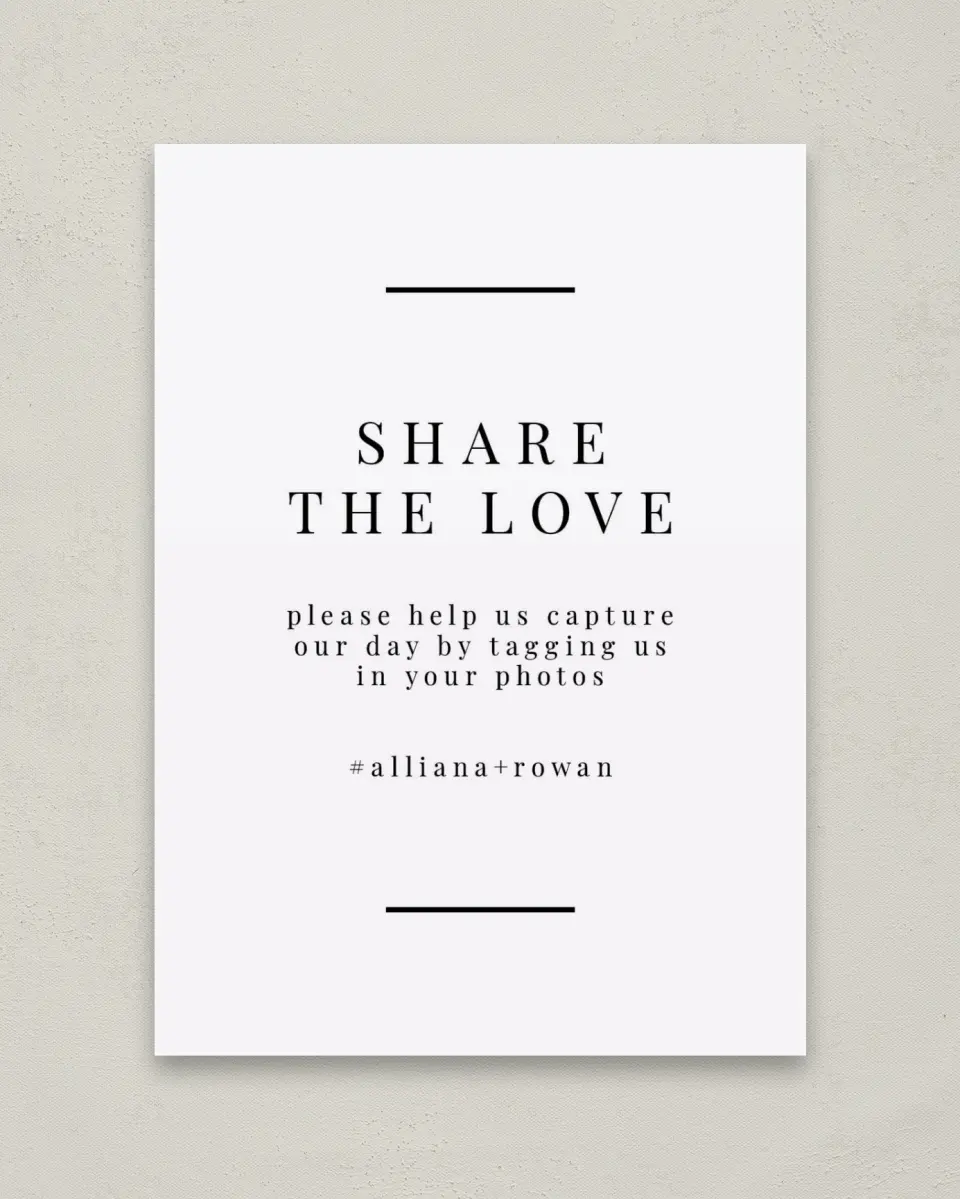 This is a 5" x 7" Share the Love Sign called Pure Devotion printed in full color