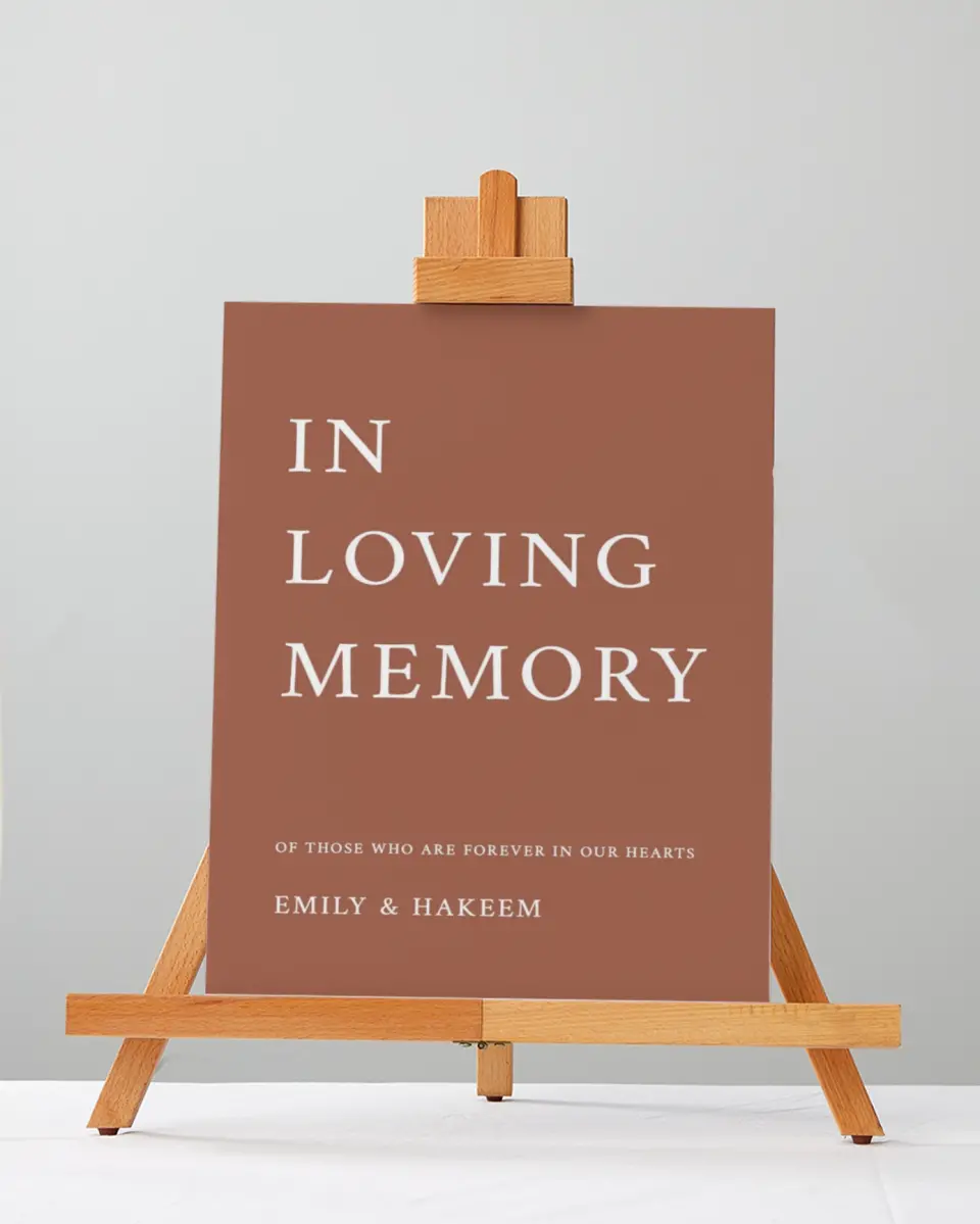 This is a 5" x 7" Loving Memory Sign called Timeless Truth printed in full color