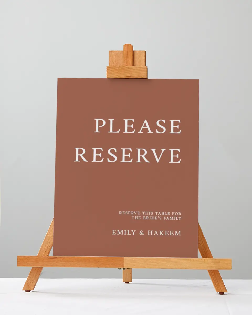 This is a 5" x 7" Reserved Seating Sign called Timeless Truth printed in full color