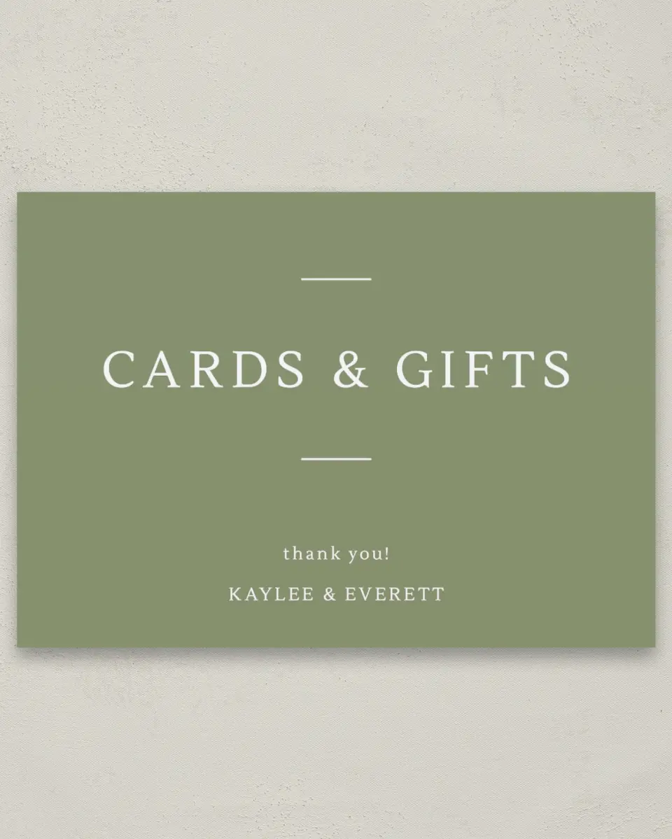 This is a 5" x 7" Cards & Gifts Sign called Serene Flora printed in full color