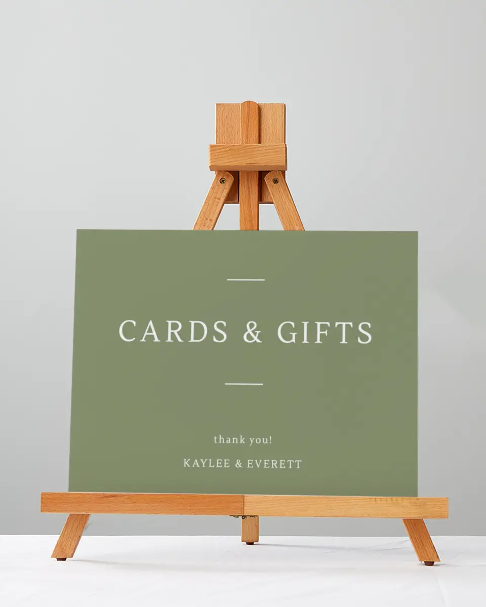 This is a 5" x 7" Cards & Gifts Sign called Serene Flora printed in full color