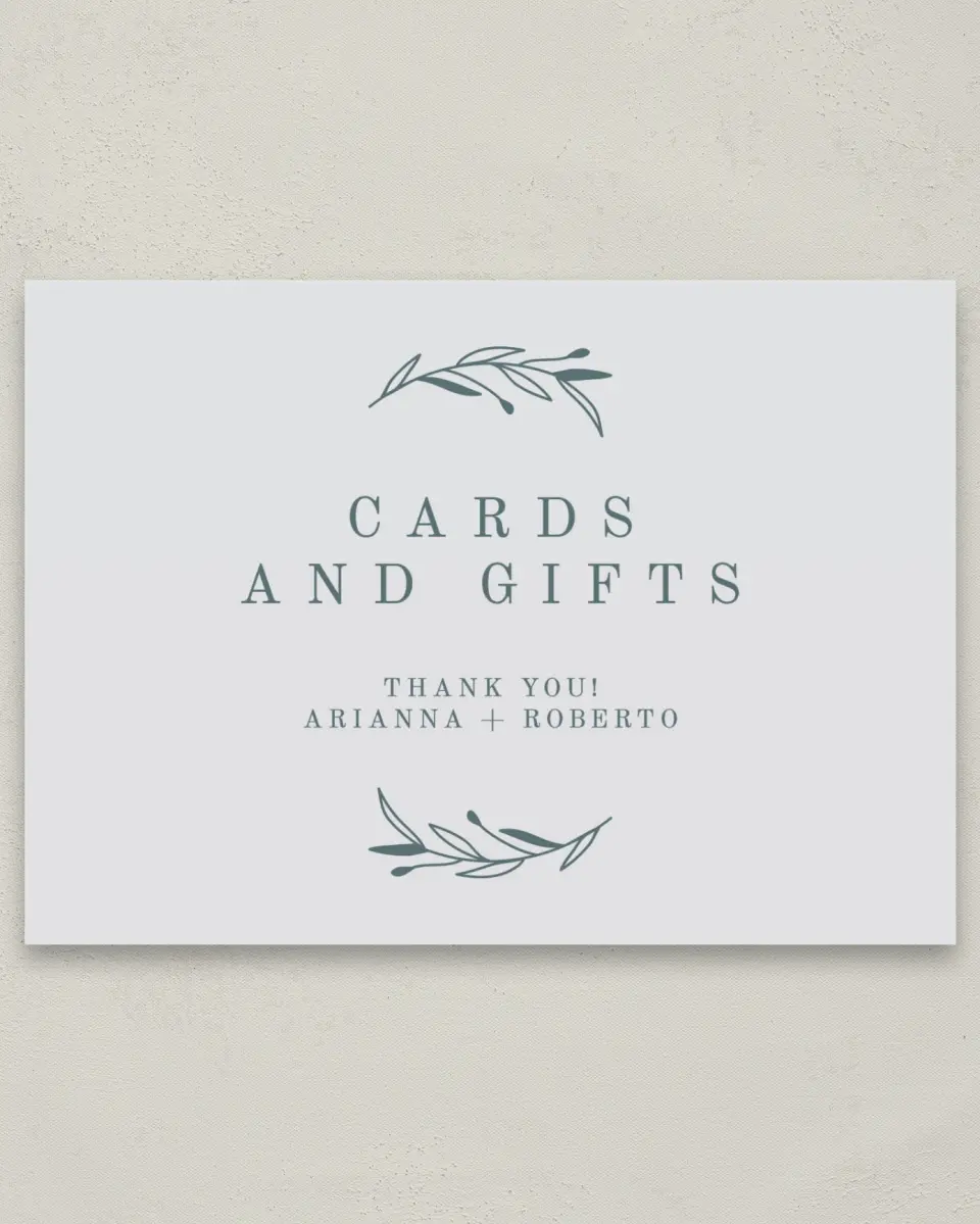 This is a 5" x 7" Cards & Gifts Sign called Growing Arc printed in full color