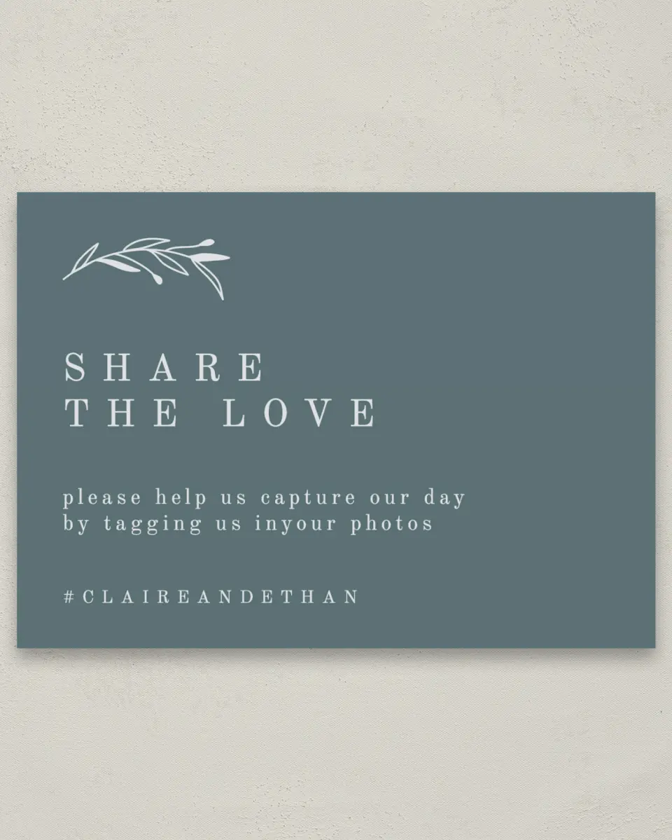 This is a 5" x 7" Share the Love Sign called Growing Arc printed in full color