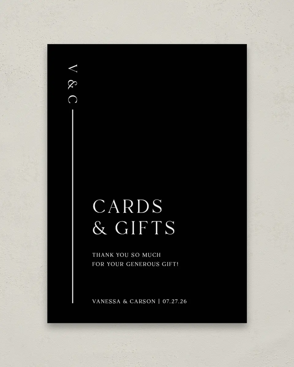 This is a 5" x 7" Cards & Gifts Sign called Endless Love printed in full color
