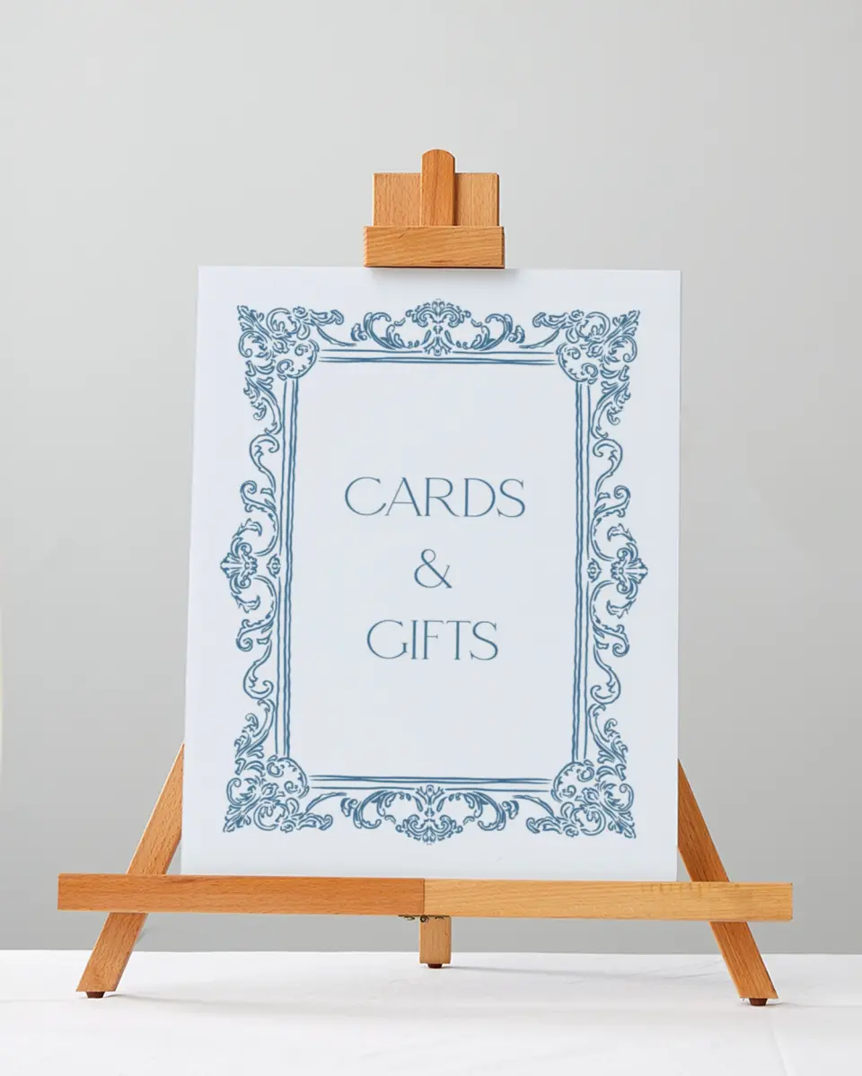 This is a 5" x 7" Cards & Gifts Sign called Nantucket printed in full color