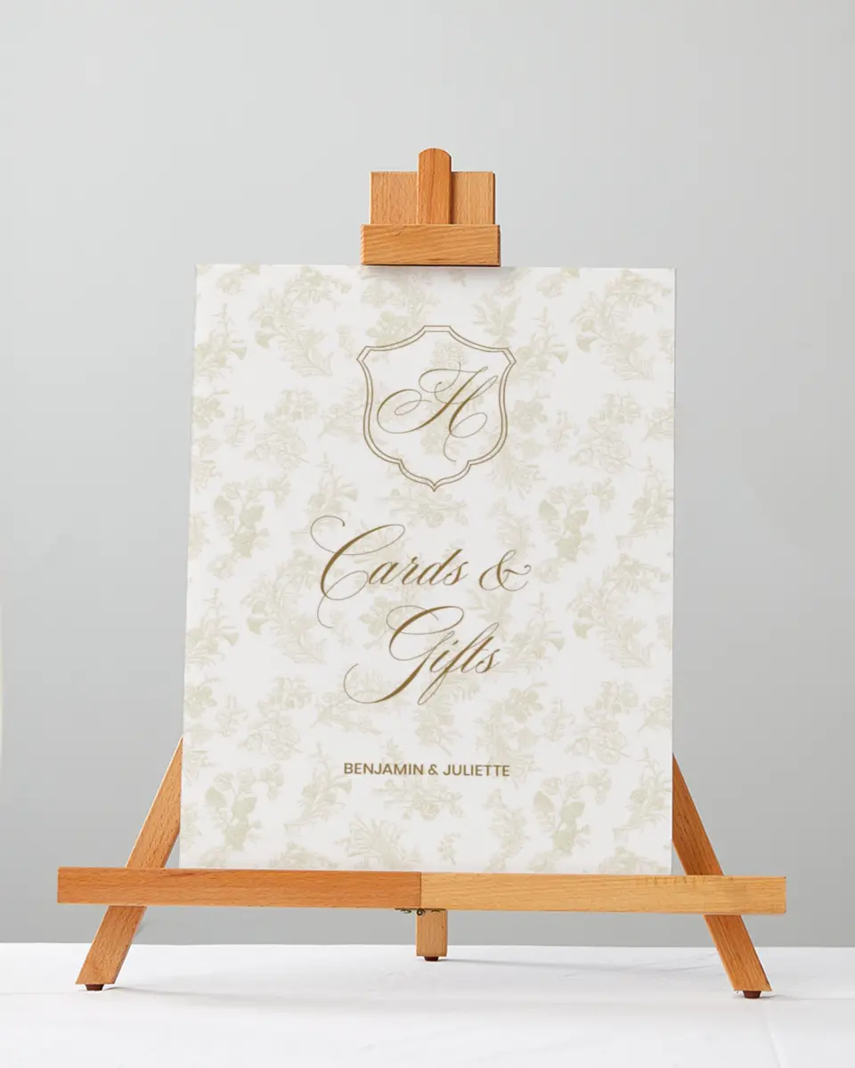 This is a 5" x 7" Cards & Gifts Sign called Wayzata printed in full color
