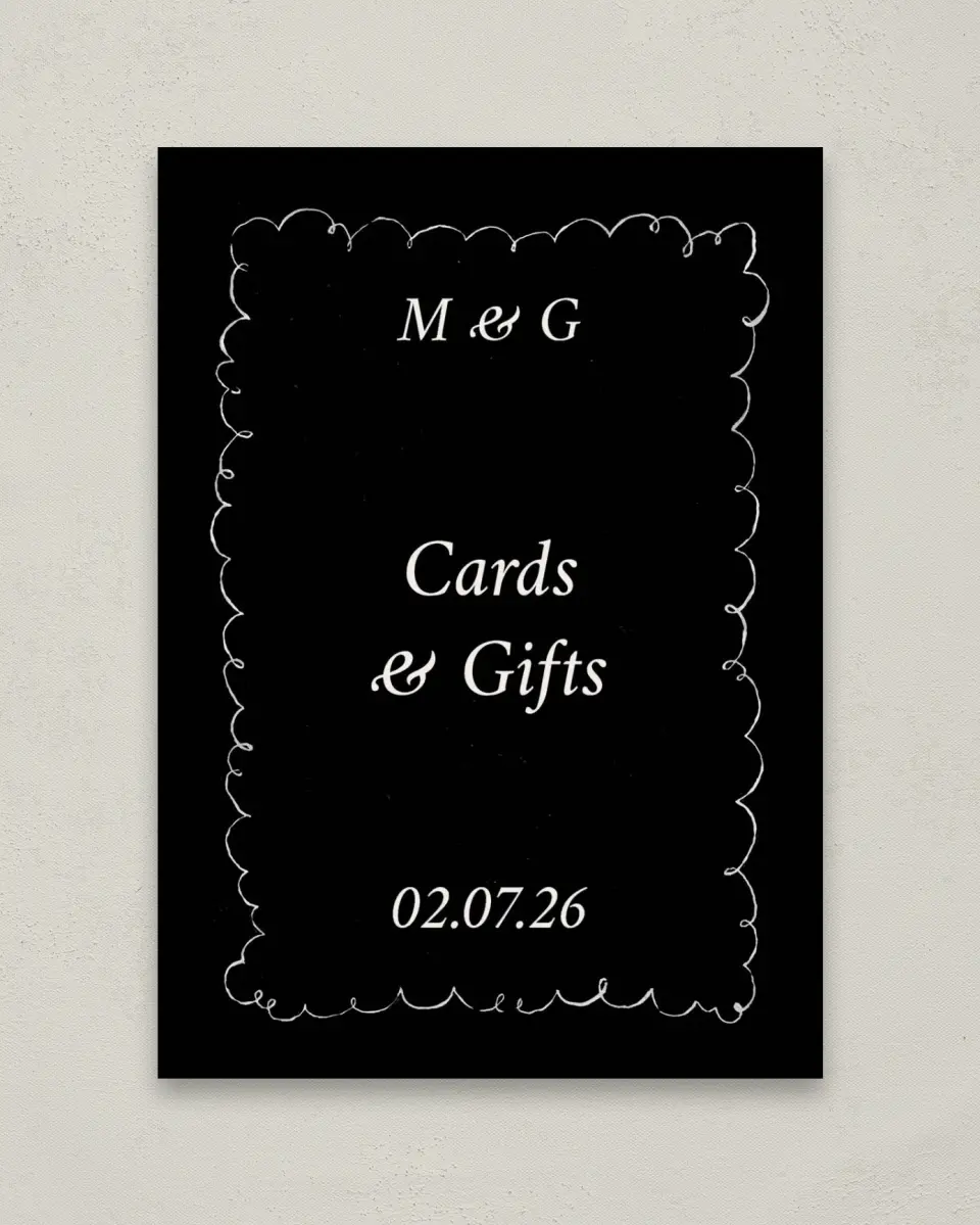 This is a 5" x 7" Cards & Gifts Sign called Mi Amor printed in full color