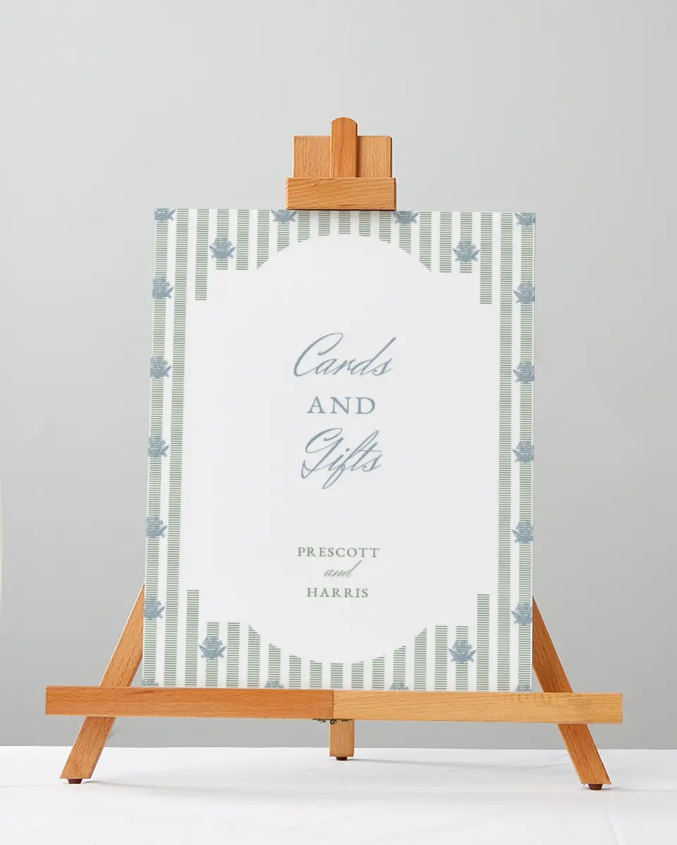 This is a 5" x 7" Cards & Gifts Sign called Watch Hill printed in full color