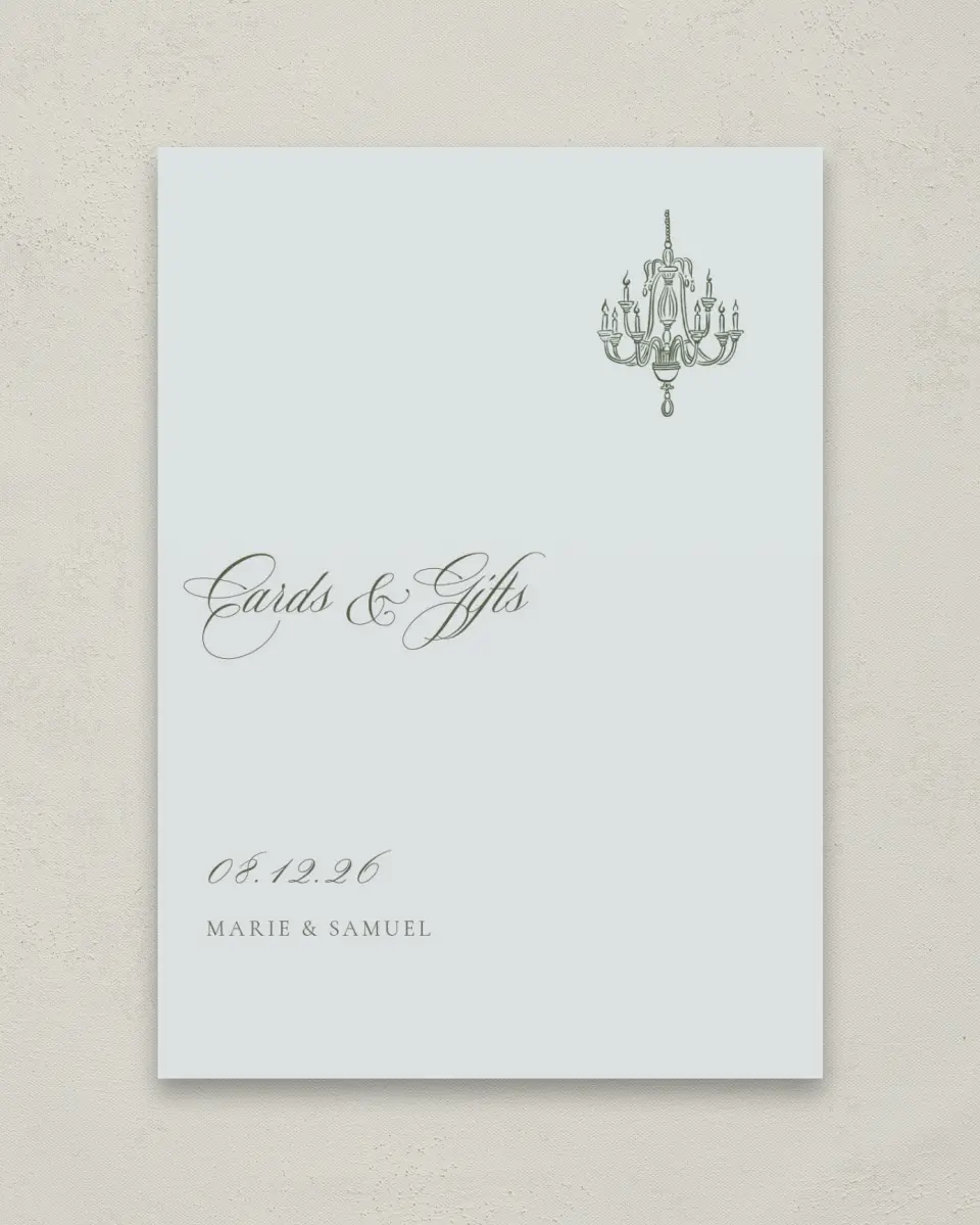 This is a 5" x 7" Cards & Gifts Sign called Foxfire printed in full color