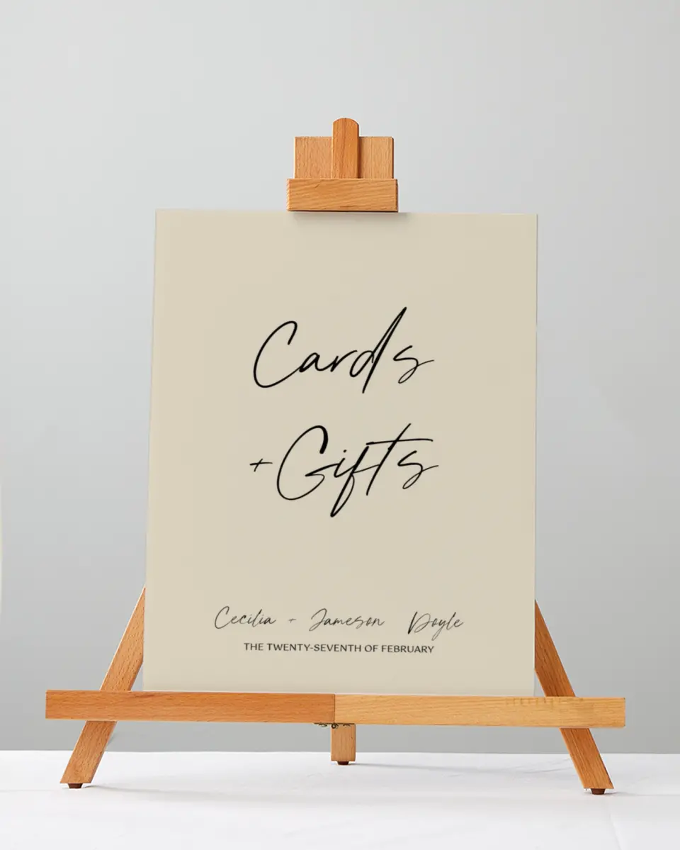 This is a 5" x 7" Cards & Gifts Sign called Nazareth & Stone printed in full color