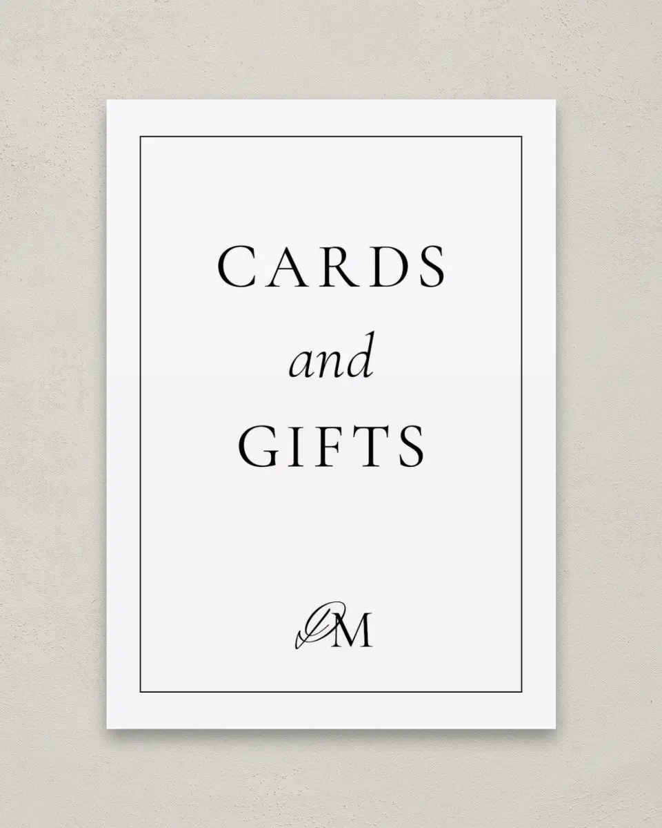 This is a 5" x 7" Cards & Gifts Sign called Commonwealth Club printed in full color