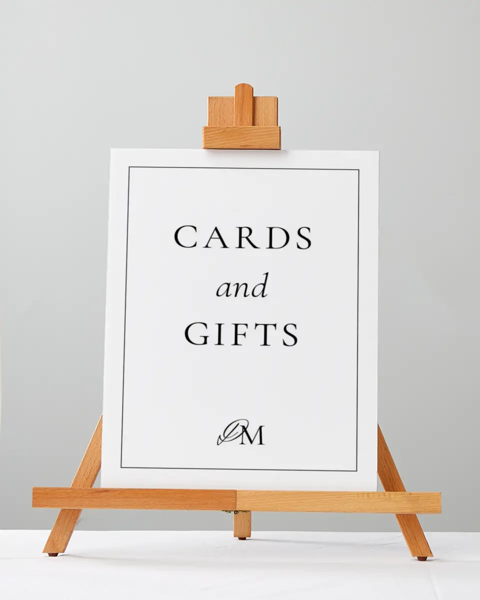 This is a 5" x 7" Cards & Gifts Sign called Commonwealth Club printed in full color