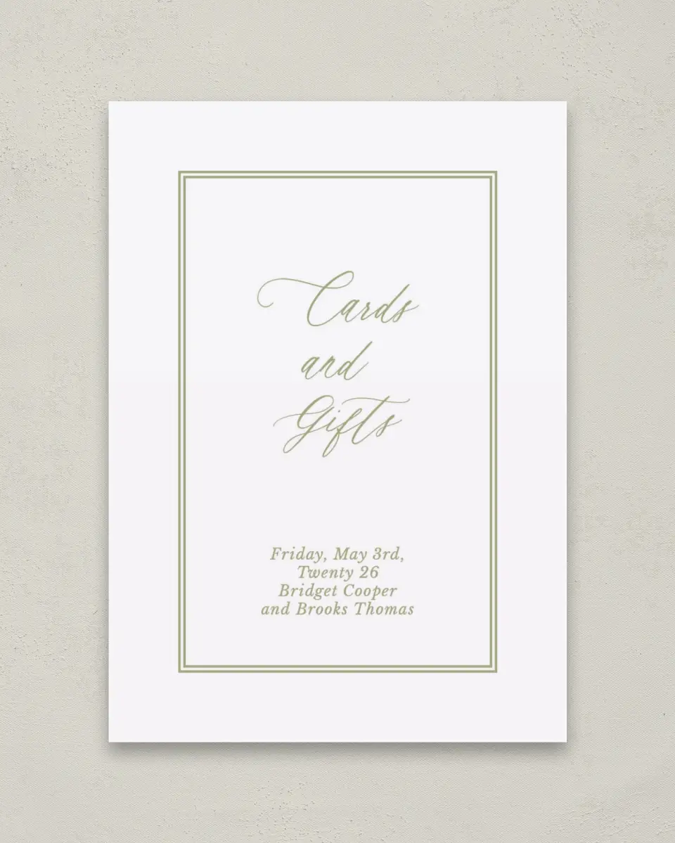 This is a 5" x 7" Cards & Gifts Sign called Timeless Tulips printed in full color
