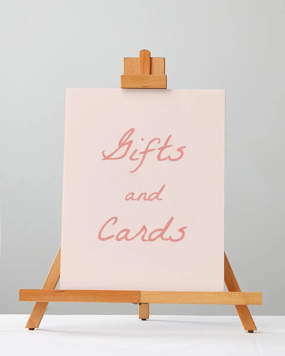 This is a 5" x 7" Cards & Gifts Sign called Maritime Vows printed in full color