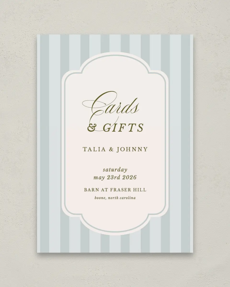 This is a 5" x 7" Cards & Gifts Sign called Love You Forever printed in full color with Rose Gold foil
