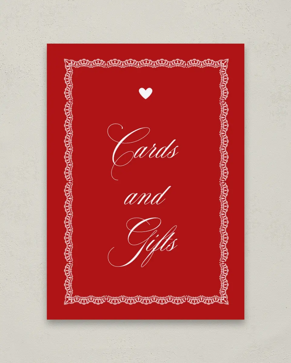 This is a 5" x 7" Cards & Gifts Sign called Elevated Vegas printed in full color with Gold foil