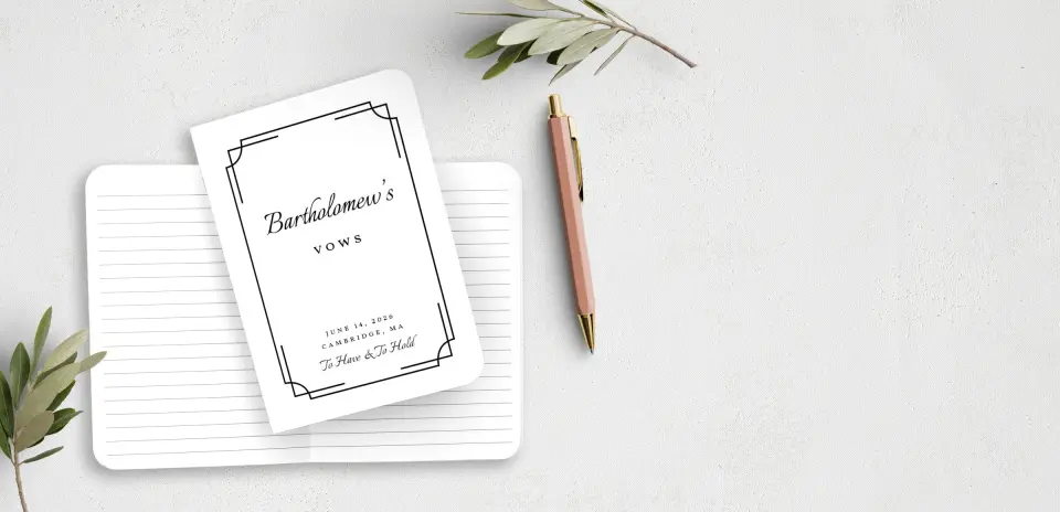 Vow Book Front