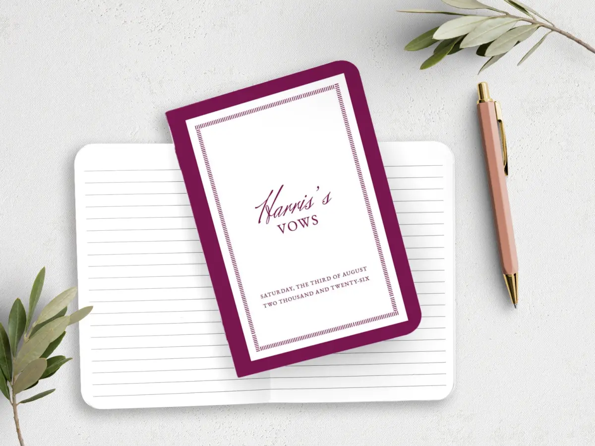 Vow Book Front