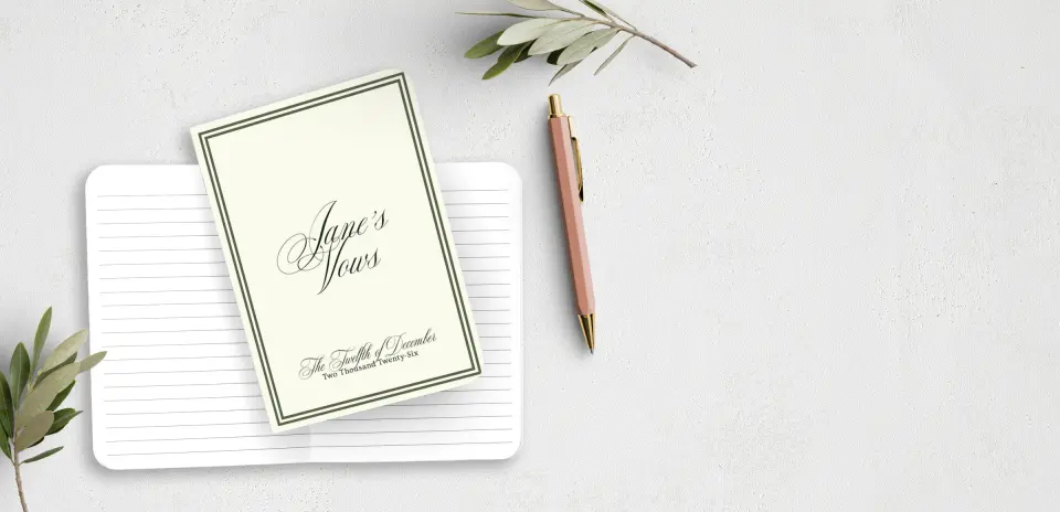 Vow Book Front