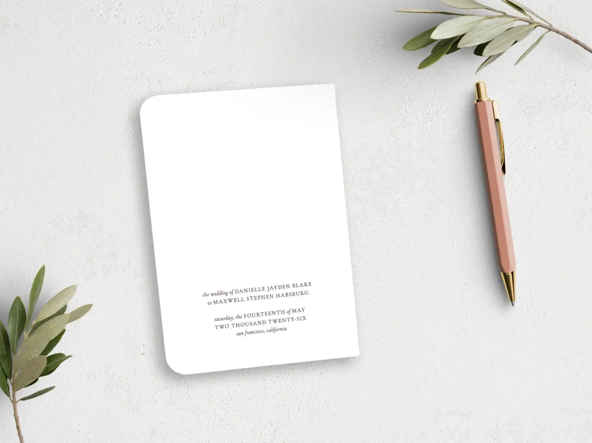 Vow Book Back