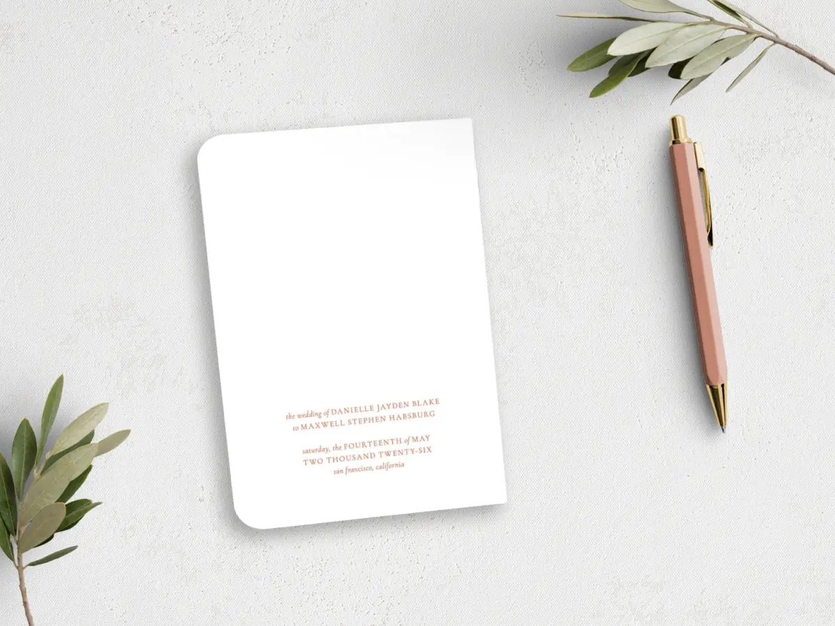 Vow Book Back