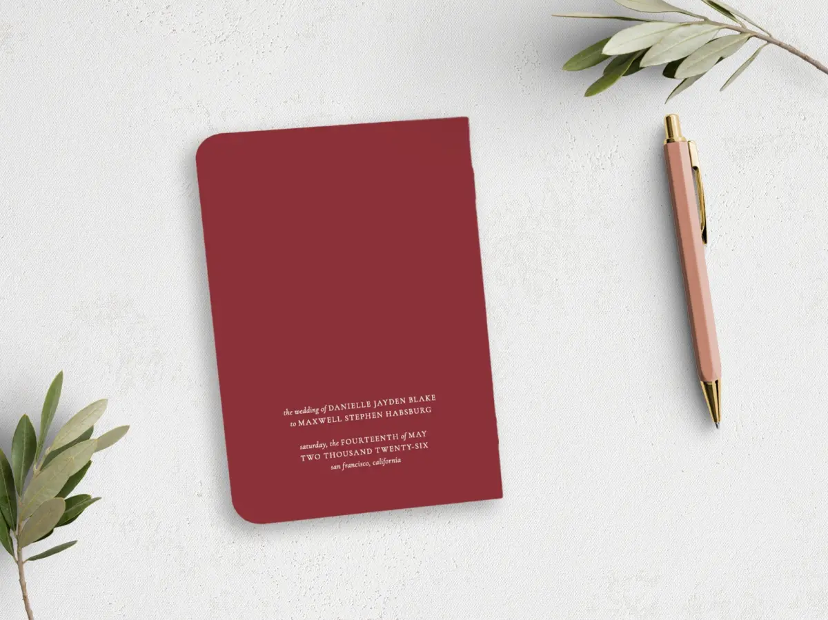 Vow Book Back