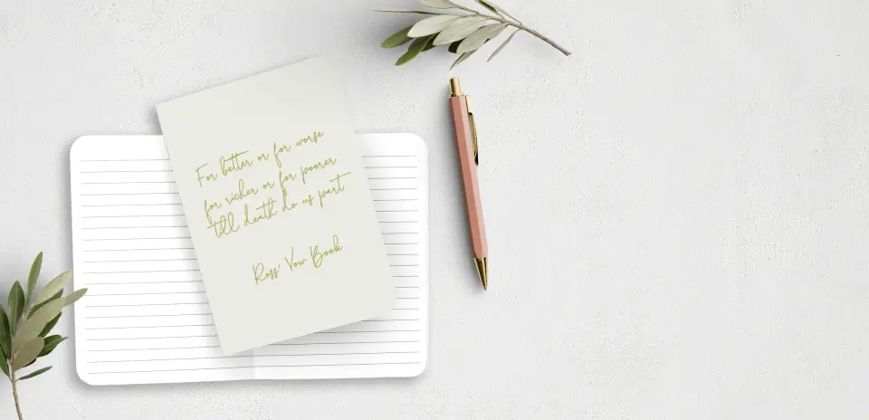 Vow Book Front