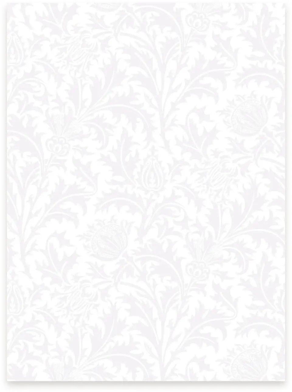 This is a 5¼" x 7.125" Vellum called Classic Violet printed in full color